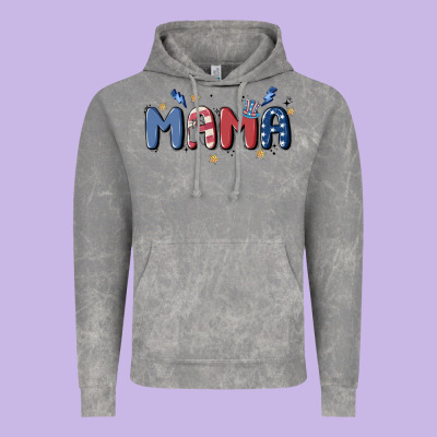 4th July Mama Vintage Hoodie Designed By Maliassmallbusiness