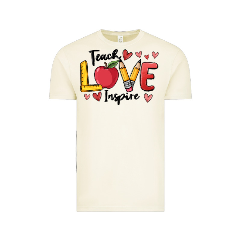 Teach Love Inspire Vintage Tee by MaliasSmallBusiness | Teevron