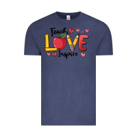 Vintage Denim teach love inspire Vintage Tee - MaliasSmallBusiness