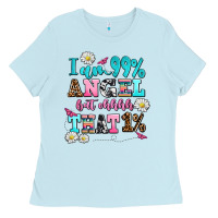 Baby Blue i am  99 angel but ohh that Ladies Tee - AdoDesignShop