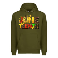 Army Green juneteen black girl Premium Hoodie - CowGirlArtShop