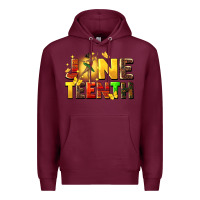 Burgundy juneteen black girl Premium Hoodie - CowGirlArtShop