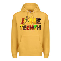 Mustard juneteen black girl Premium Hoodie - CowGirlArtShop