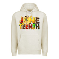 Oatmeal Heather juneteen black girl Premium Hoodie - CowGirlArtShop