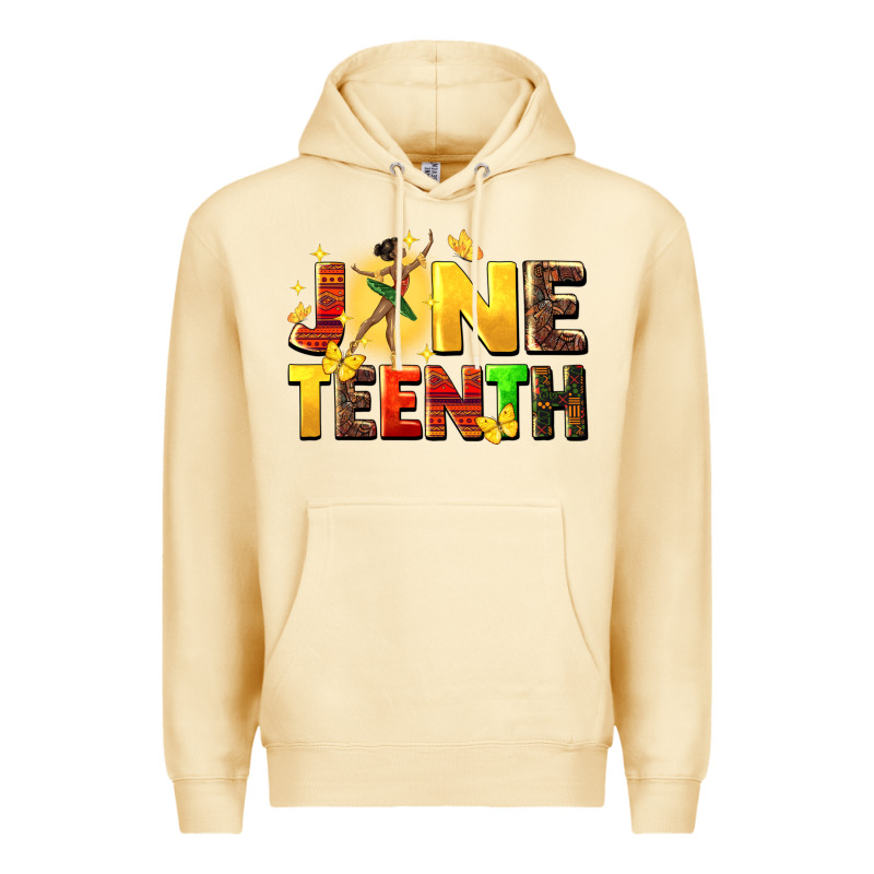 Juneteen Black Girl Premium Hoodie by CowGirlArtShop | Teevron