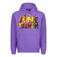 Purple juneteen black girl Premium Hoodie - CowGirlArtShop