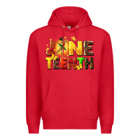 Red juneteen black girl Premium Hoodie - CowGirlArtShop