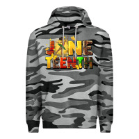 Slate Camo juneteen black girl Premium Hoodie - CowGirlArtShop