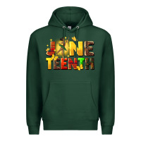 Sports Green juneteen black girl Premium Hoodie - CowGirlArtShop