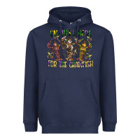 Navy im just here for the crawfish Heavyweight Hoodie - CowGirlArtShop
