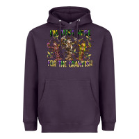 Plum im just here for the crawfish Heavyweight Hoodie - CowGirlArtShop