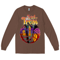 Chestnut trick treat black Long Sleeve Tee - JahusDesignShop