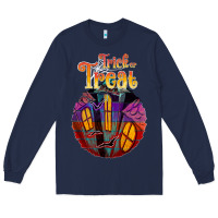 Navy trick treat black Long Sleeve Tee - JahusDesignShop