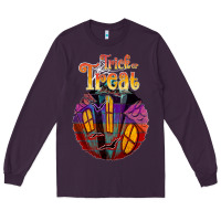 Plum trick treat black Long Sleeve Tee - JahusDesignShop