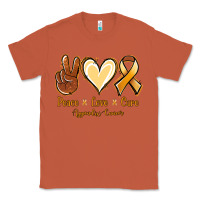 Copper Peace love cure Appendix Cancer Classic Tee - NancyCooperArtShop