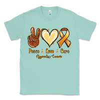 Seafoam Peace love cure Appendix Cancer Classic Tee - NancyCooperArtShop