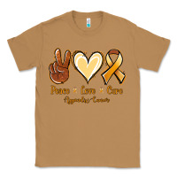 Toasted Coconut Peace love cure Appendix Cancer Classic Tee - NancyCooperArtShop