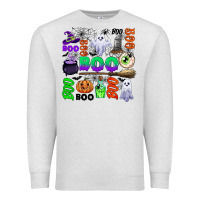 Oatmeal Heather boo halloween Premium Sweatshirt - CowGirlArtShop