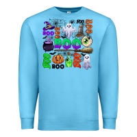 Ocean Blue boo halloween Premium Sweatshirt - CowGirlArtShop