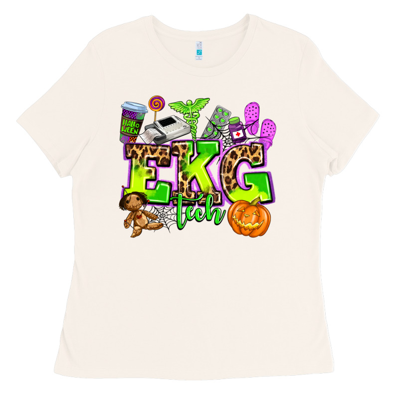 Ekg Tech Nurse Halloween Ladies Tee by AdoDesignShop | Teevron