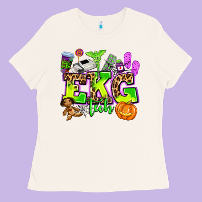 Ekg Tech Nurse Halloween Ladies Tee Designed By Adodesignshop