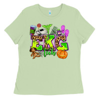 Matcha ekg tech nurse halloween Ladies Tee - AdoDesignShop