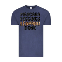 Vintage Denim mascara leopard done Vintage Tee - MaliasSmallBusiness