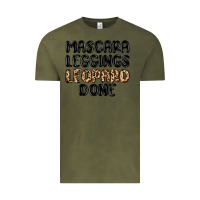 Vintage Olive mascara leopard done Vintage Tee - MaliasSmallBusiness