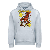 Heather Grey mardi gras crawfish dude Urban Hoodie - FaDigitalArtStudio
