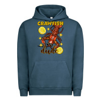 Pigment Midnight Navy mardi gras crawfish dude Urban Hoodie - FaDigitalArtStudio
