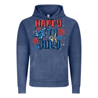 Vintage Denim happy 4th of july Vintage Hoodie - MaliasSmallBusiness