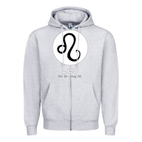 Heather Grey Leo Horoscope Zipper Hoodie - Bettercallsaul