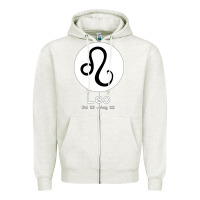 Oatmeal Heather Leo Horoscope Zipper Hoodie - Bettercallsaul