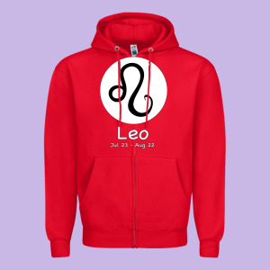 Leo Horoscope Zipper Hoodie Designed By Bettercallsaul
