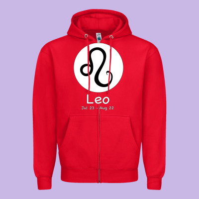 Leo Horoscope Zipper Hoodie Designed By Bettercallsaul
