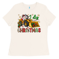 Bone i dig Christmas bulldozer santa Ladies Tee - JahusDesignShop