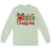 Matcha Deer Christmas reindeer Long Sleeve Tee - NancyCooperArtShop