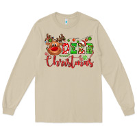 Mushroom Deer Christmas reindeer Long Sleeve Tee - NancyCooperArtShop
