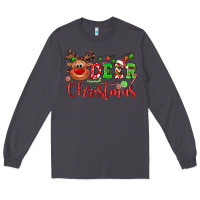 Smoke Deer Christmas reindeer Long Sleeve Tee - NancyCooperArtShop