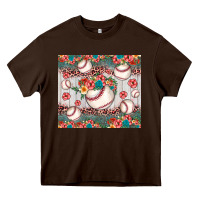 Chocolate Brown baseball leopard Heavy Core Tee - JahusDesignShop