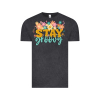 Vintage Black stay groovy Vintage Tee - MaliasSmallBusiness