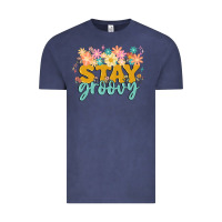 Vintage Denim stay groovy Vintage Tee - MaliasSmallBusiness