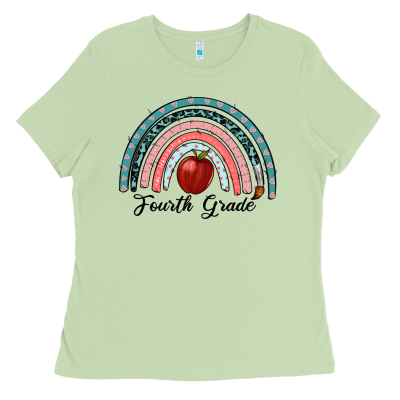 Fourth Grade Rainbow Ladies Tee by RanaPortraitStore | Teevron