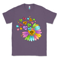 Lavender sunflower love hugs Classic Tee - MaliasSmallBusiness