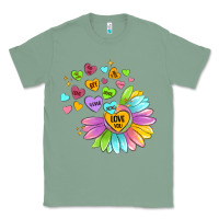 Sage sunflower love hugs Classic Tee - MaliasSmallBusiness