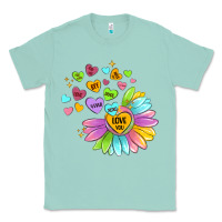 Seafoam sunflower love hugs Classic Tee - MaliasSmallBusiness