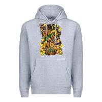 Heather Grey i am black history Premium Hoodie - CowGirlArtShop