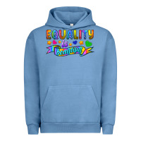 Pigment Pebble Blue Equality Is Beautiful Urban Hoodie - BundleAndBundleShop