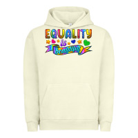 Pigment Pistachio Equality Is Beautiful Urban Hoodie - BundleAndBundleShop
