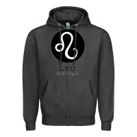 Charcoal Heather Leo Horoscope Zipper Hoodie - Bettercallsaul
